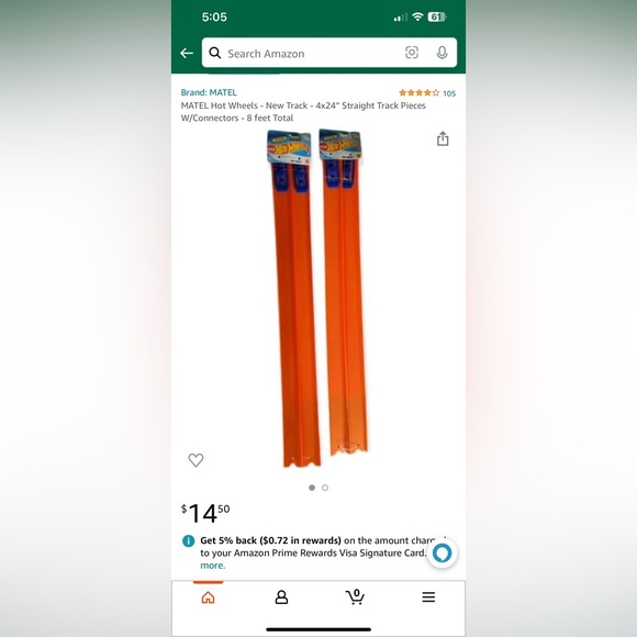 Hot wheels track two piece set 48in - Picture 5 of 5